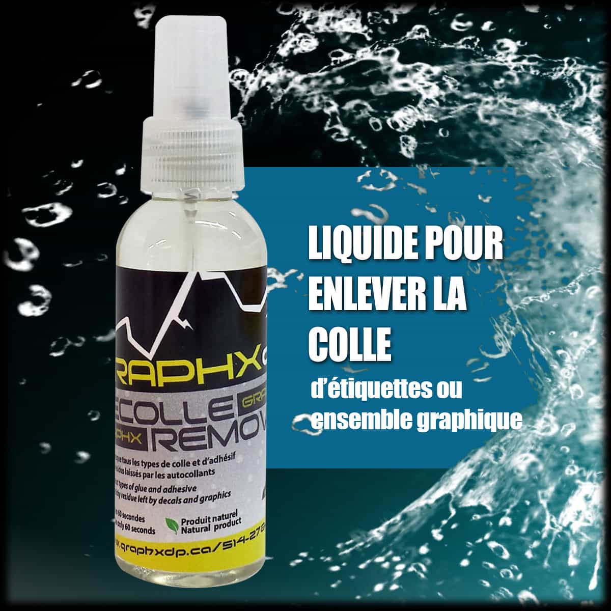 Liquide pour enlever la colle