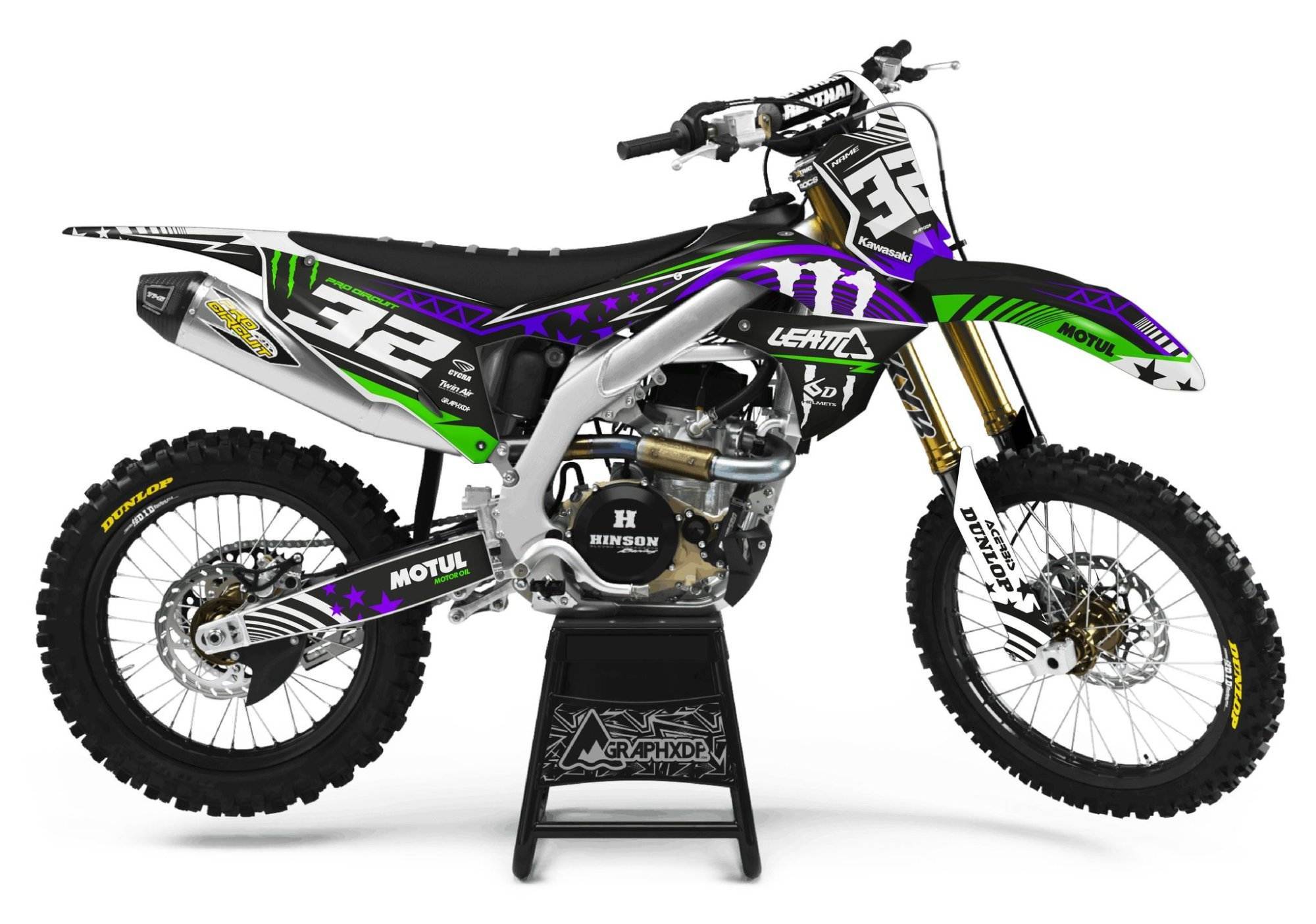 Kawa-32-purple green