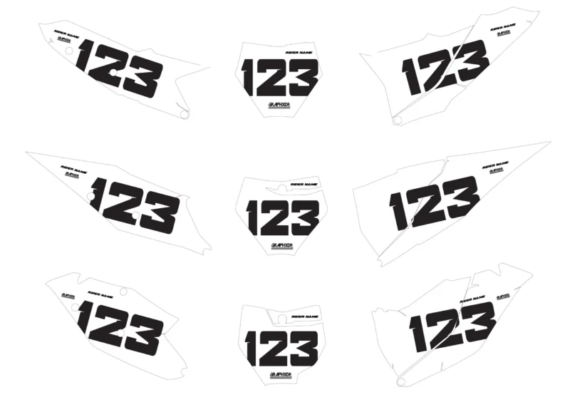 KTM02 - KTM Number Plates