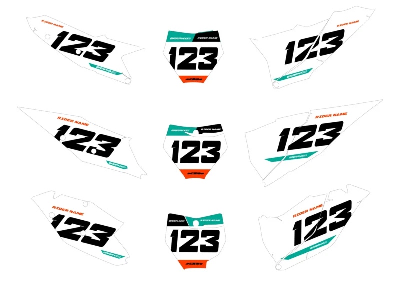 KTM04 - KTM Number Plates