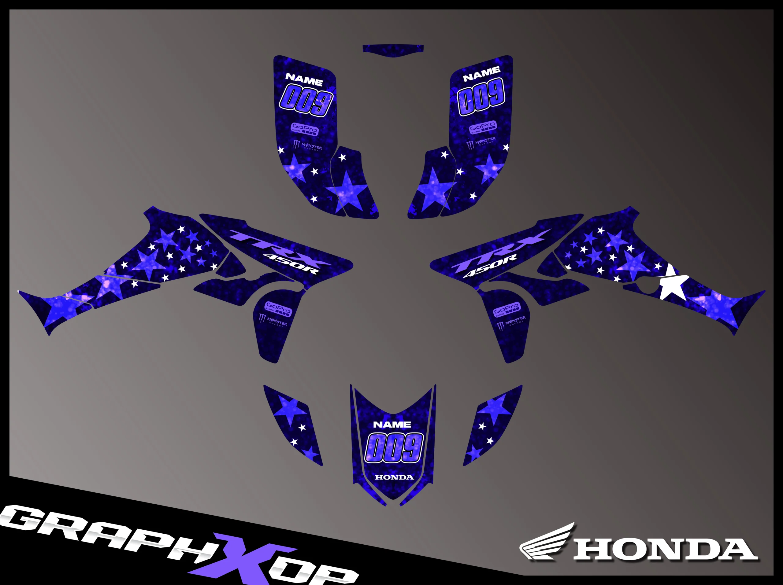 HONDA10 - Ensemble Graphique Complet