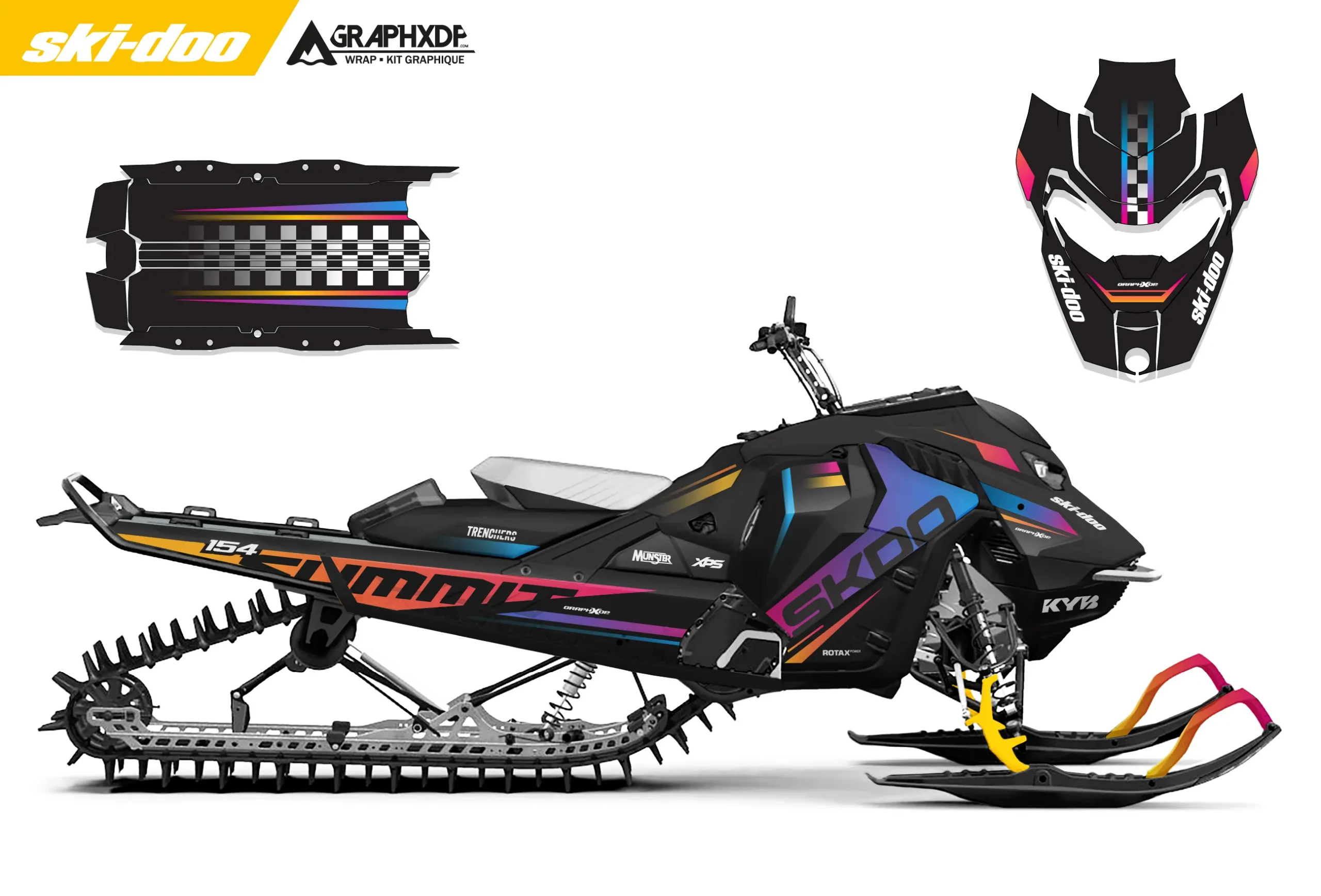 SK60 - Ensemble Graphique Ski-Doo – Image 1
